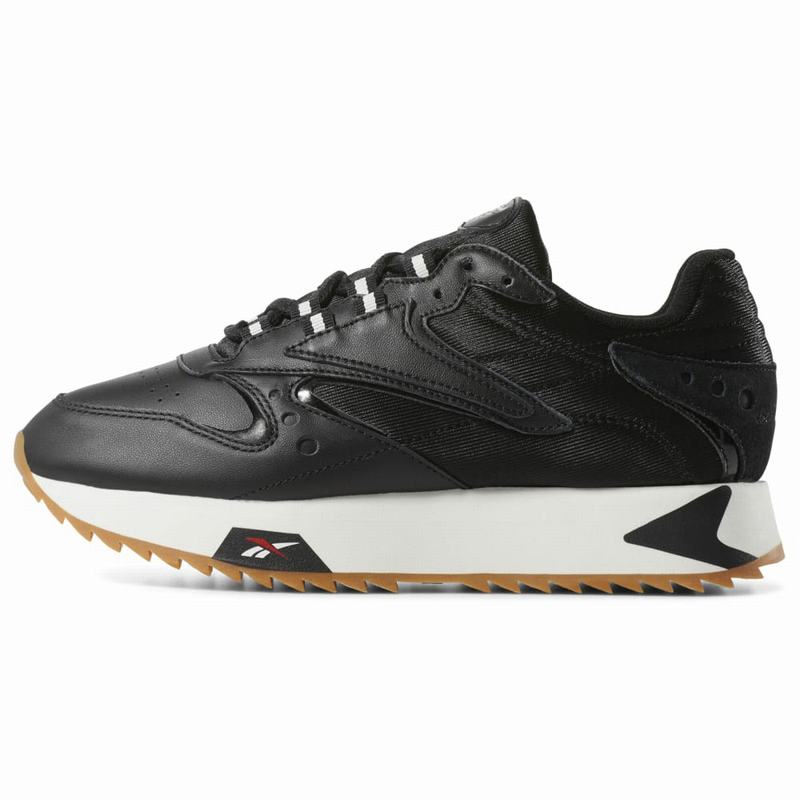 Pantofi Sport Reebok Classic Leather Ati '90s Dama Negrii Romania KZ5862NZ